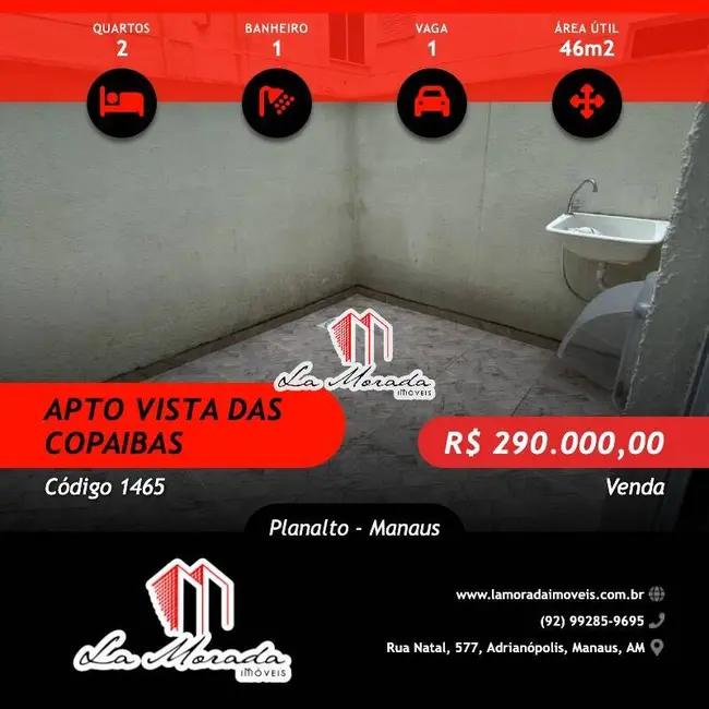 Foto 1 de Apartamento com 2 quartos à venda, 46m2 em Planalto, Manaus - AM