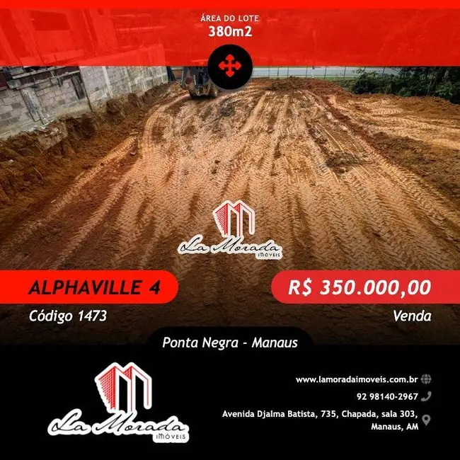 Foto 1 de Terreno / Lote à venda em Ponta Negra, Manaus - AM