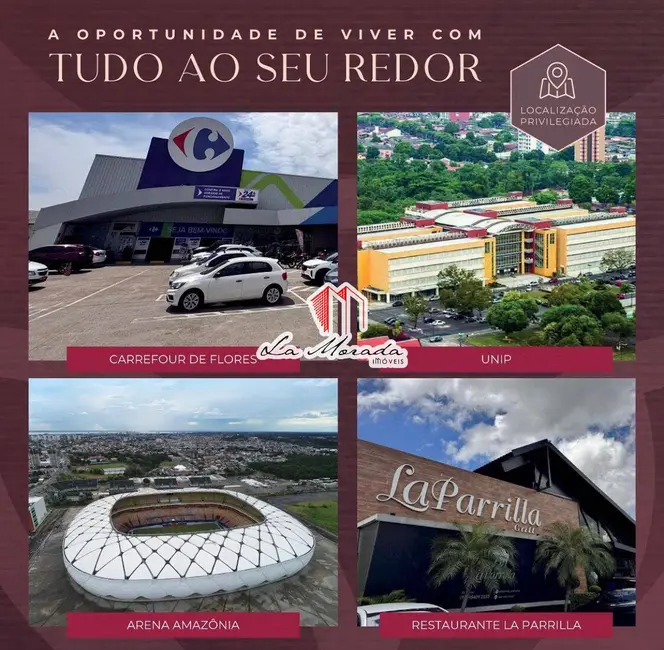 Foto 3 de Apartamento com 2 quartos à venda, 46m2 em Flores, Manaus - AM