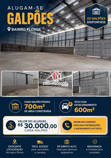Foto 5 de Sala Comercial para alugar, 700m2 em Flores, Manaus - AM