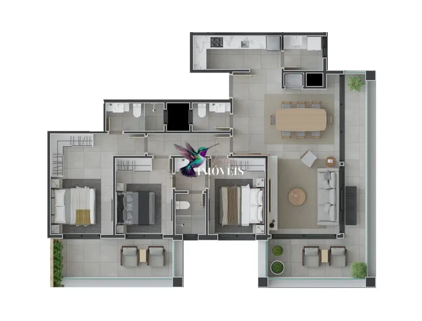 Apartamento com 2 quartos à venda, 89m2 em Centro, Torres - RS - imagem 9 Foto 9 de Apartamento com 2 quartos à venda, 89m2 em Centro, Torres - RS