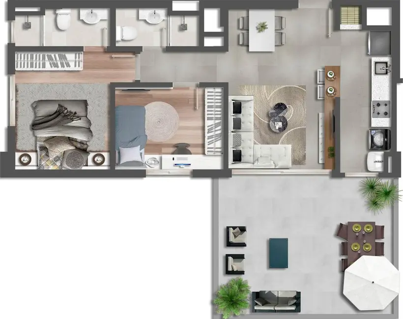 Apartamento com 2 quartos à venda, 104m2 em Passo da Areia, Porto Alegre - RS - imagem 8 Foto 8 de Apartamento com 2 quartos à venda, 104m2 em Passo da Areia, Porto Alegre - RS
