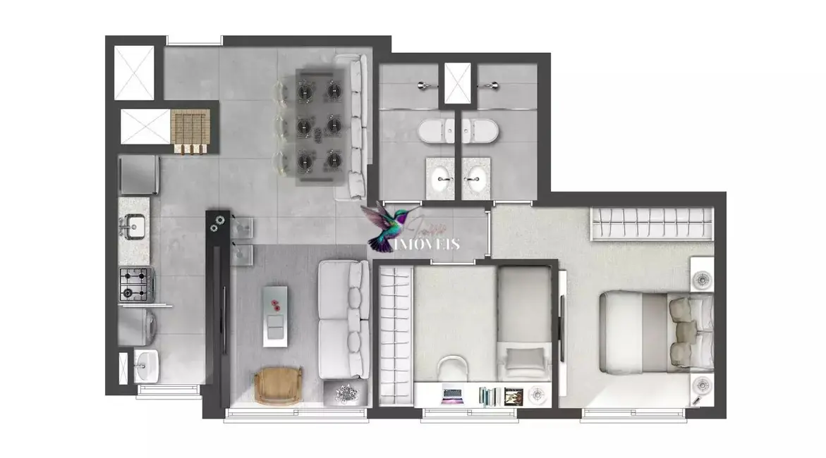 Foto 9 de Apartamento com 2 quartos à venda, 56m2 em Jardim Lindóia, Porto Alegre - RS