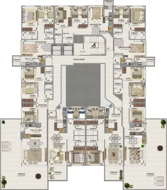 Foto 8 de Apartamento com 3 quartos à venda, 71m2 em Capao Da Canoa - RS