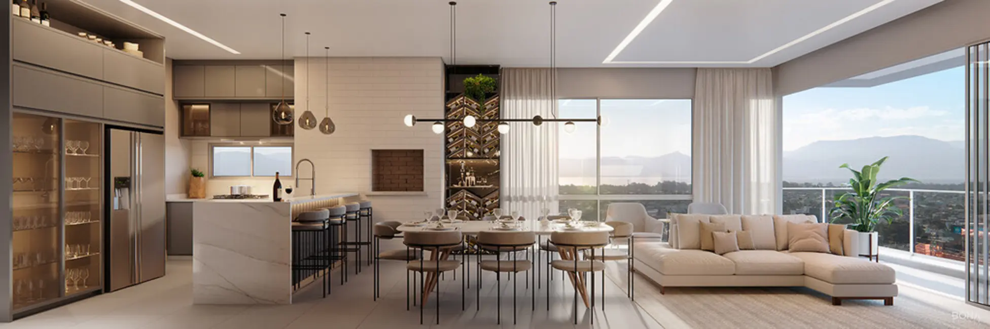 Apartamento com 3 quartos à venda, 164m2 em Capao Da Canoa - RS - imagem 6 Foto 6 de Apartamento com 3 quartos à venda, 164m2 em Capao Da Canoa - RS