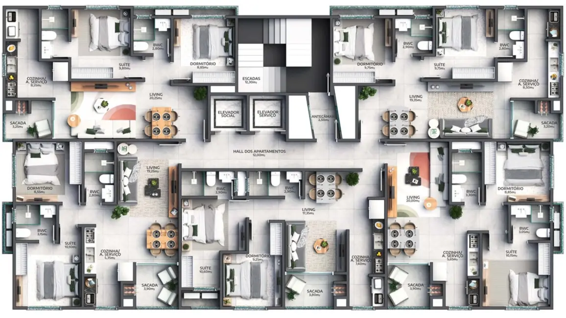 Foto 8 de Apartamento com 2 quartos à venda, 66m2 em Itapema - SC
