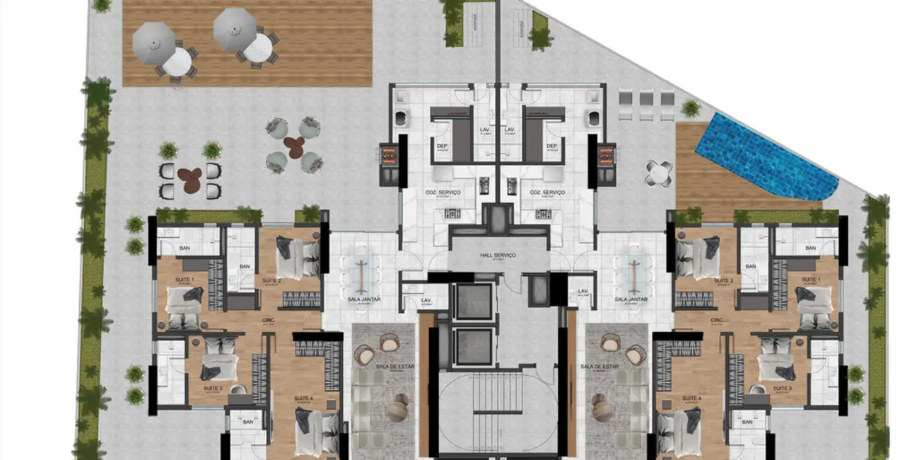 Foto 7 de Apartamento com 4 quartos à venda, 284m2 em Pioneiros, Balneario Camboriu - SC