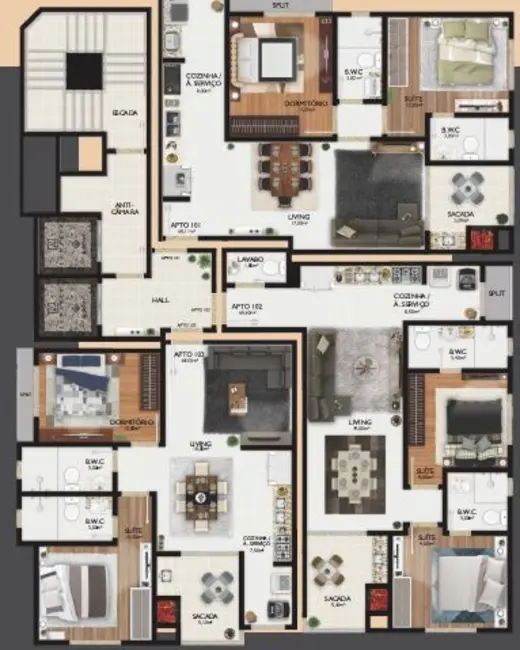 Apartamento com 2 quartos à venda, 68m2 em Itapema - SC - imagem 8 Foto 8 de Apartamento com 2 quartos à venda, 68m2 em Itapema - SC