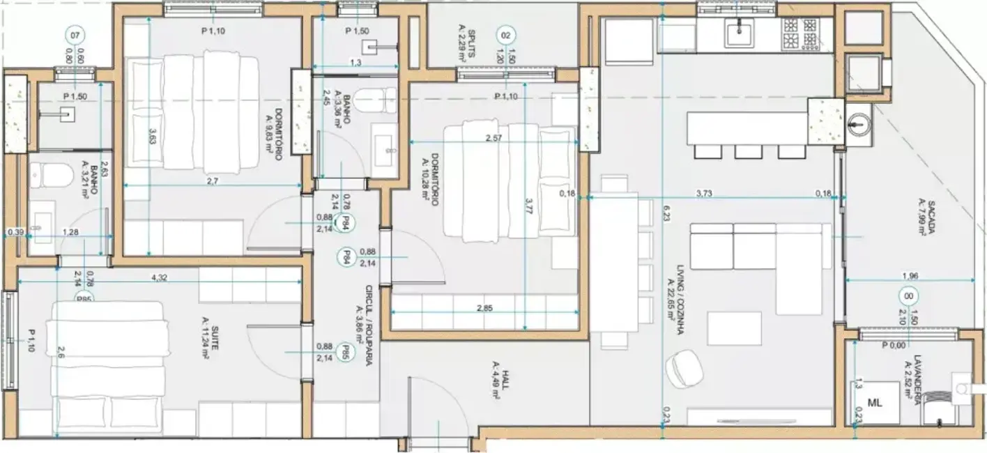 Foto 8 de Apartamento com 2 quartos à venda, 79m2 em Porto Belo - SC