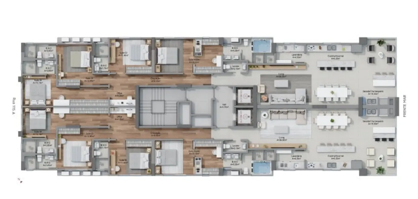 Foto 5 de Apartamento com 4 quartos à venda, 185m2 em Itapema - SC