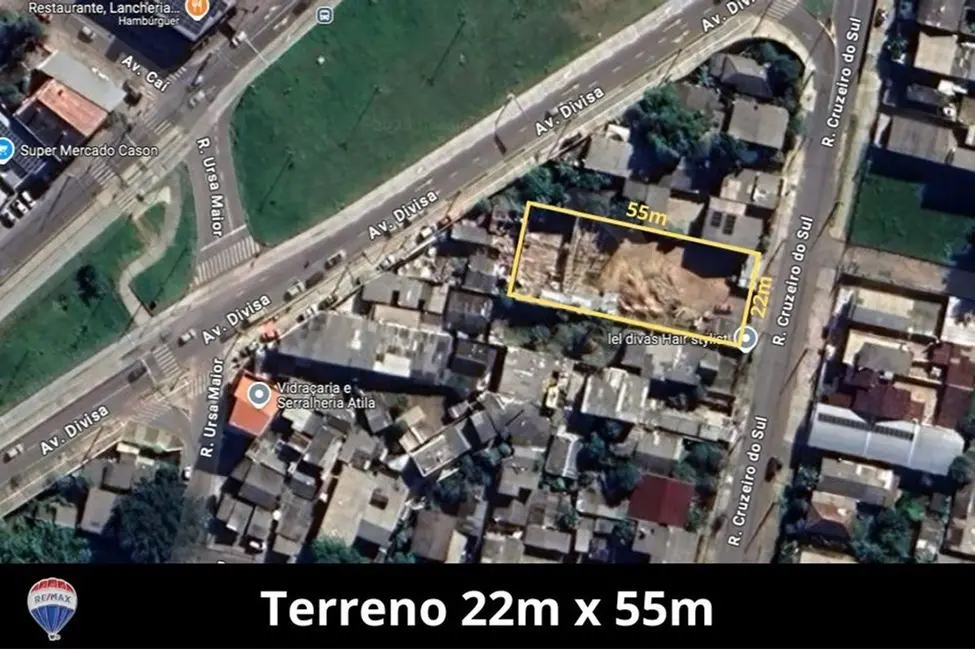 Foto 1 de Terreno / Lote à venda, 1210m2 em Santa Tereza, Porto Alegre - RS