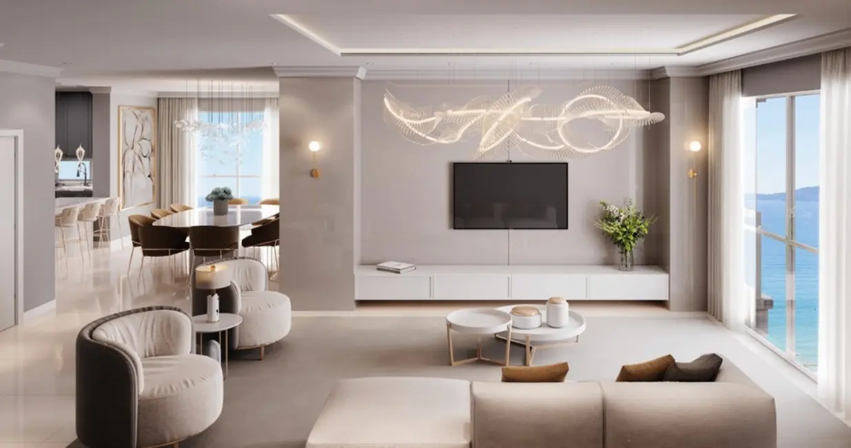 Foto 6 de Apartamento com 4 quartos à venda, 259m2 em Meia Praia, Itapema - SC