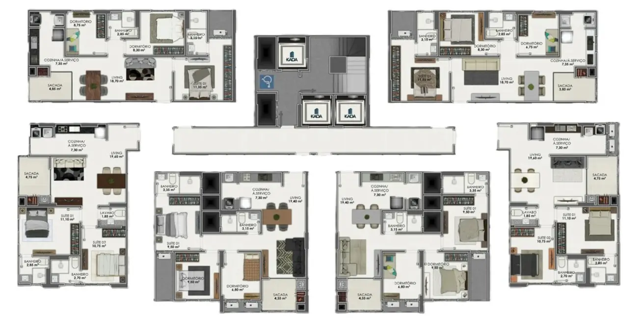 Foto 5 de Apartamento com 3 quartos à venda, 70m2 em Itapema - SC
