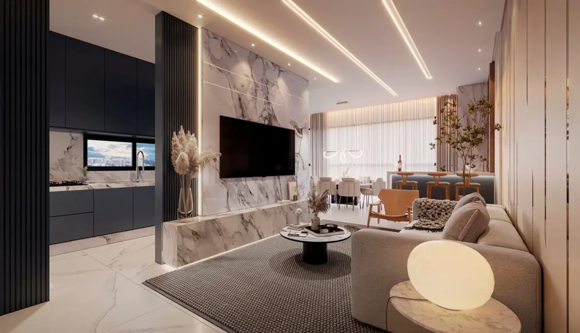 Foto 3 de Apartamento com 3 quartos à venda, 113m2 em Meia Praia, Itapema - SC