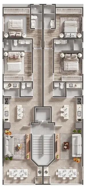 Foto 6 de Apartamento com 2 quartos à venda, 81m2 em Bombinhas - SC