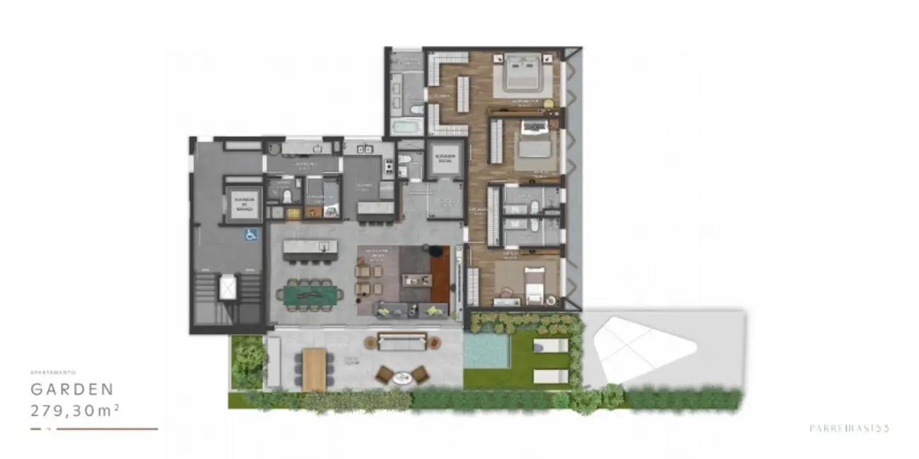 Foto 3 de Apartamento com 3 quartos à venda, 279m2 em Bela Vista, Porto Alegre - RS