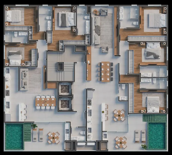 Foto 9 de Cobertura com 4 quartos à venda, 232m2 em Itajai - SC