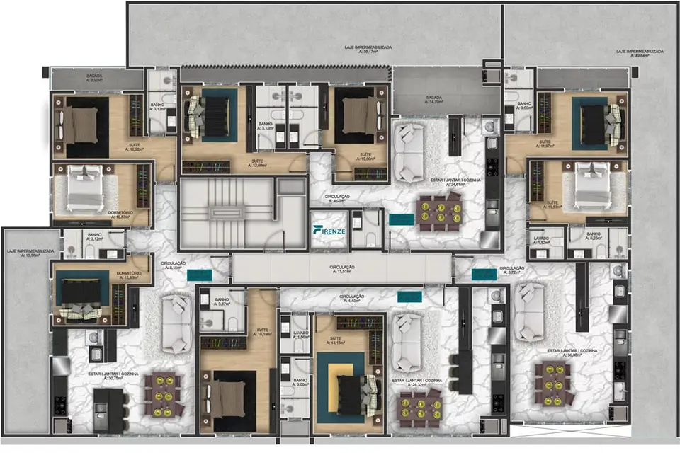 Foto 8 de Apartamento com 3 quartos à venda, 99m2 em Bombinhas - SC