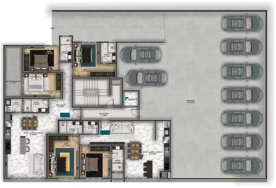 Foto 7 de Apartamento com 3 quartos à venda, 89m2 em Bombinhas - SC