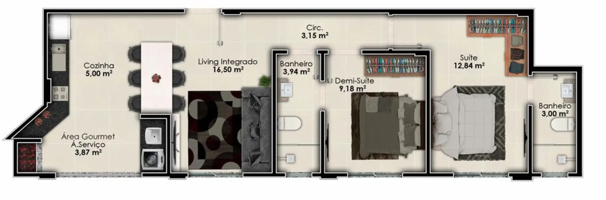 Apartamento com 2 quartos à venda, 80m2 em Porto Belo - SC - imagem 7 Foto 7 de Apartamento com 2 quartos à venda, 80m2 em Porto Belo - SC