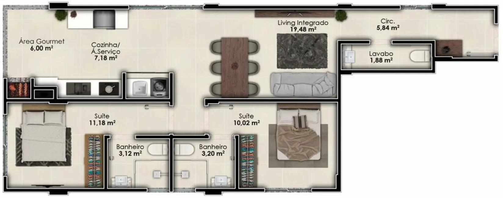 Foto 9 de Apartamento com 3 quartos à venda, 208m2 em Porto Belo - SC