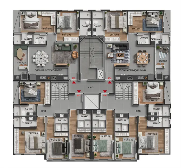 Foto 9 de Apartamento com 2 quartos à venda, 80m2 em Bombinhas - SC