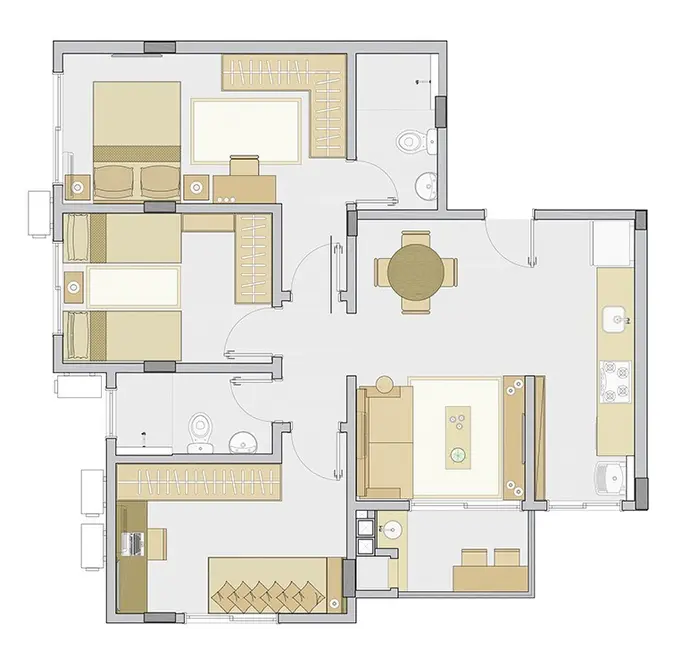 Foto 7 de Apartamento com 3 quartos à venda, 69m2 em Nova Palhoça, Palhoca - SC