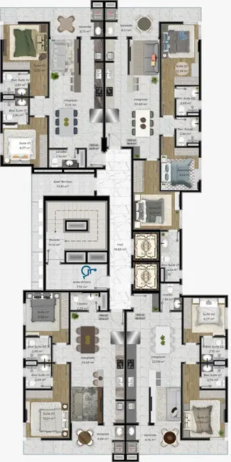Foto 6 de Apartamento com 3 quartos à venda, 99m2 em Porto Belo - SC