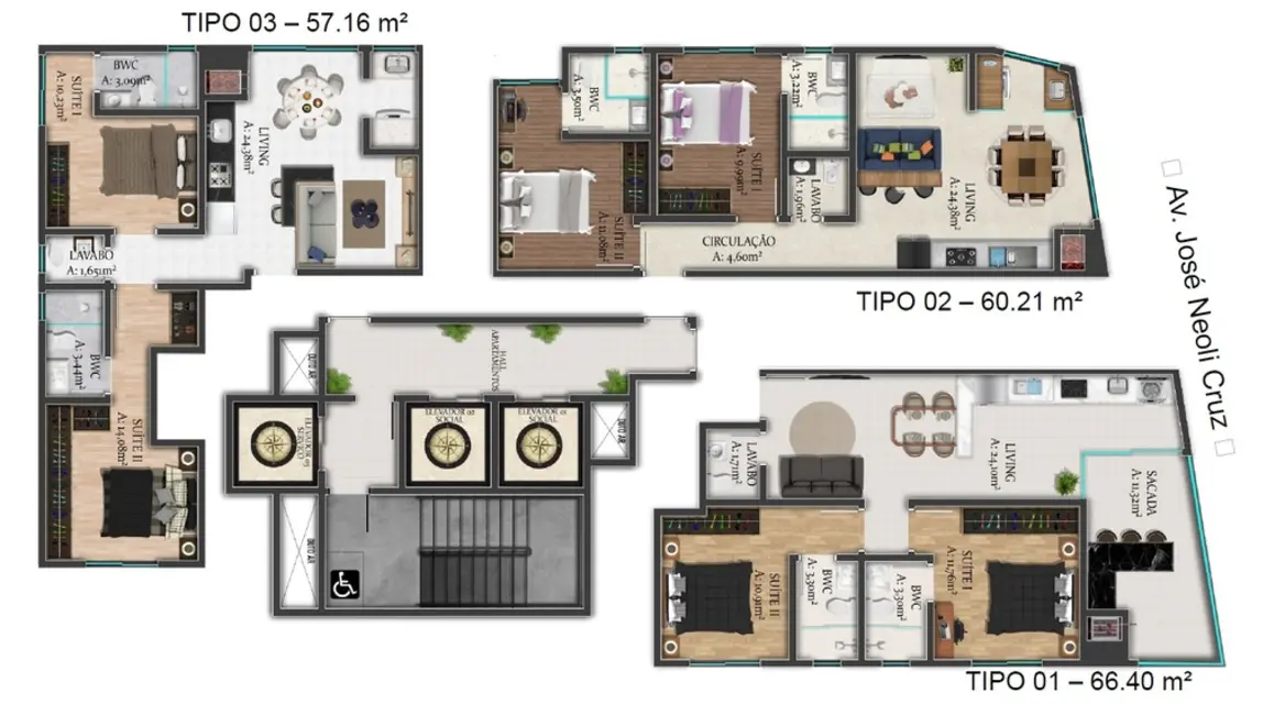 Foto 8 de Apartamento com 2 quartos à venda, 57m2 em Porto Belo - SC
