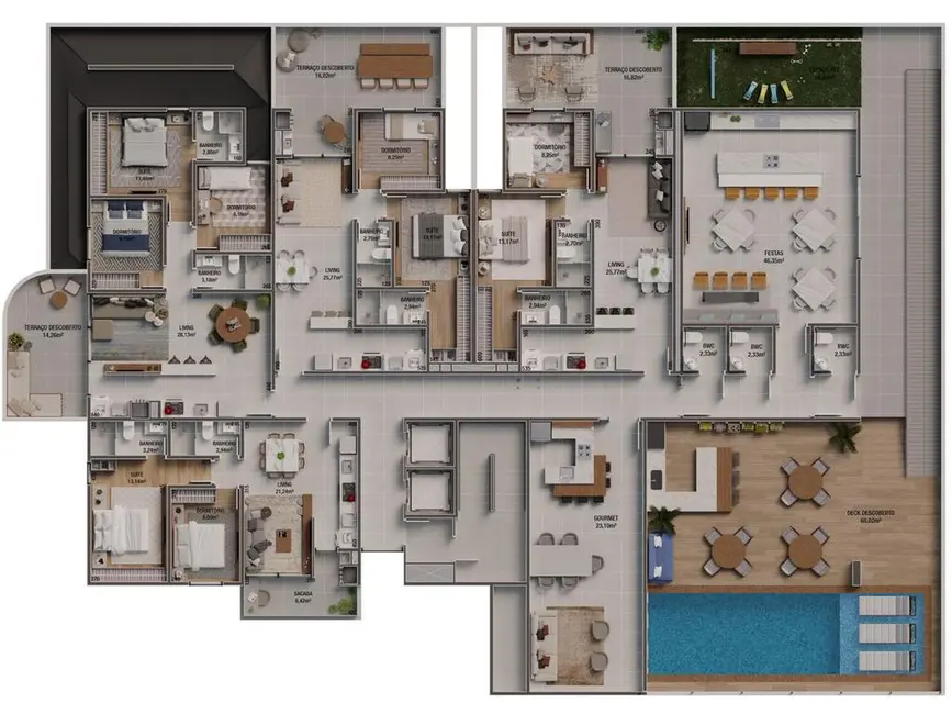 Apartamento com 3 quartos à venda, 87m2 em Vila Operária, Itajai - SC - imagem 9 Foto 9 de Apartamento com 3 quartos à venda, 87m2 em Vila Operária, Itajai - SC