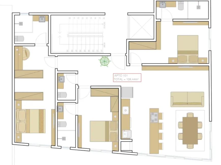 Apartamento com 2 quartos à venda, 98m2 em Bombinhas - SC - imagem 7 Foto 7 de Apartamento com 2 quartos à venda, 98m2 em Bombinhas - SC