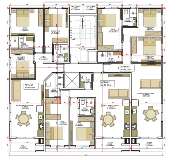 Foto 2 de Apartamento com 2 quartos à venda, 80m2 em Bombinhas - SC