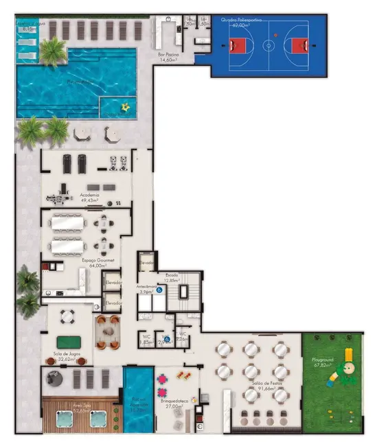 Foto 9 de Apartamento com 3 quartos à venda, 111m2 em Meia Praia, Itapema - SC