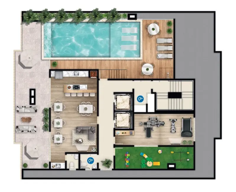 Apartamento com 3 quartos à venda, 88m2 em Pagani, Palhoca - SC - imagem 5 Foto 5 de Apartamento com 3 quartos à venda, 88m2 em Pagani, Palhoca - SC