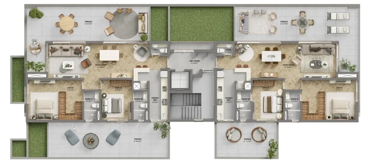 Apartamento com 3 quartos à venda, 204m2 em Moinhos de Vento, Porto Alegre - RS - imagem 8 Foto 8 de Apartamento com 3 quartos à venda, 204m2 em Moinhos de Vento, Porto Alegre - RS