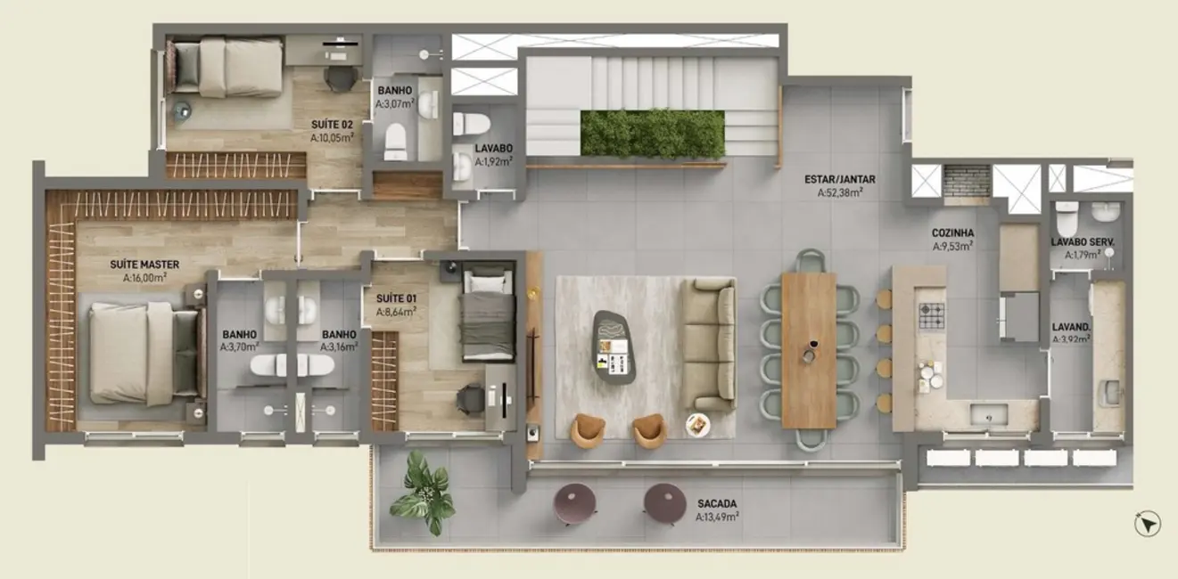 Foto 9 de Apartamento com 3 quartos à venda, 155m2 em Petrópolis, Porto Alegre - RS