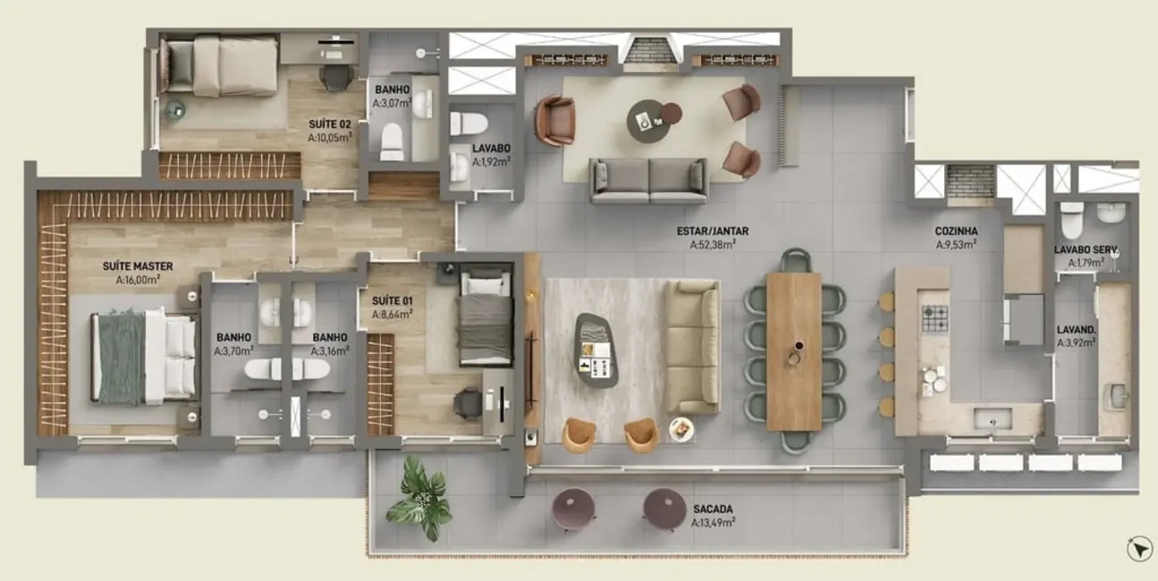 Apartamento com 3 quartos à venda, 161m2 em Petrópolis, Porto Alegre - RS - imagem 7 Foto 7 de Apartamento com 3 quartos à venda, 161m2 em Petrópolis, Porto Alegre - RS