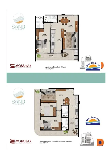 Apartamento com 1 quarto à venda, 65m2 em Arraial Do Cabo - RJ - imagem 7 Foto 7 de Apartamento com 1 quarto à venda, 65m2 em Arraial Do Cabo - RJ