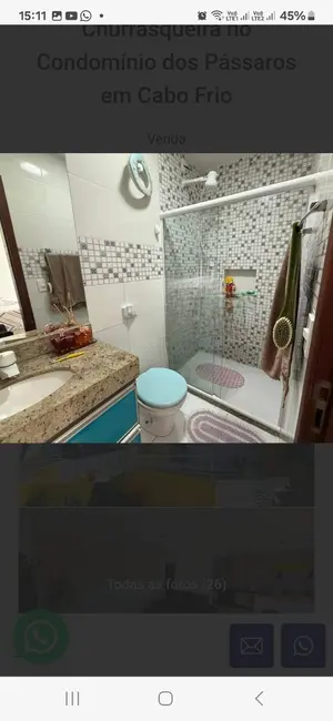 Foto 8 de Casa de Condomínio com 3 quartos à venda, 130m2 em Ogiva, Cabo Frio - RJ