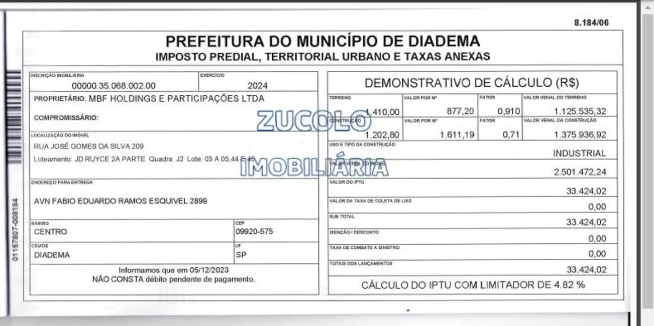 Foto 13 de Armazém / Galpão para alugar, 1410m2 em Serraria, Diadema - SP