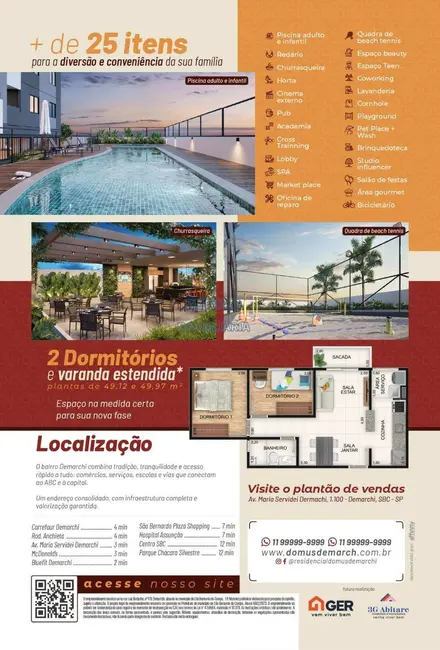 Apartamento com 2 quartos à venda, 49m2 em Sao Bernardo Do Campo - SP - imagem 2 Foto 2 de Apartamento com 2 quartos à venda, 49m2 em Sao Bernardo Do Campo - SP