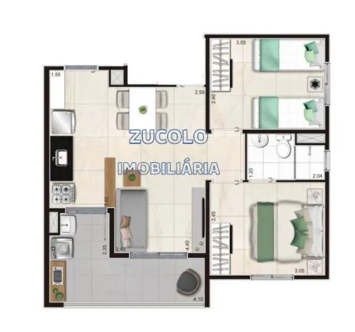 Foto 2 de Apartamento com 2 quartos à venda, 42m2 em Vila Vermelha, São Paulo - SP