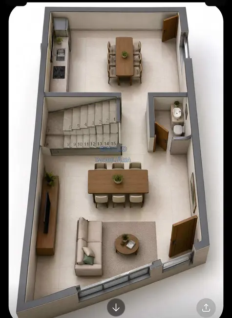 Foto 2 de Sobrado com 3 quartos à venda, 169m2 em Vila Scarpelli, Santo Andre - SP