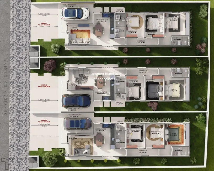 Foto 5 de Casa com 3 quartos à venda, 95m2 em Ingleses do Rio Vermelho, Florianopolis - SC