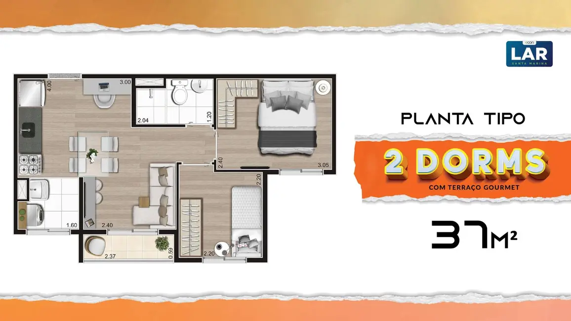 Apartamento com 2 quartos à venda em Barra Funda, São Paulo - SP - imagem 4 Foto 4 de Apartamento com 2 quartos à venda em Barra Funda, São Paulo - SP