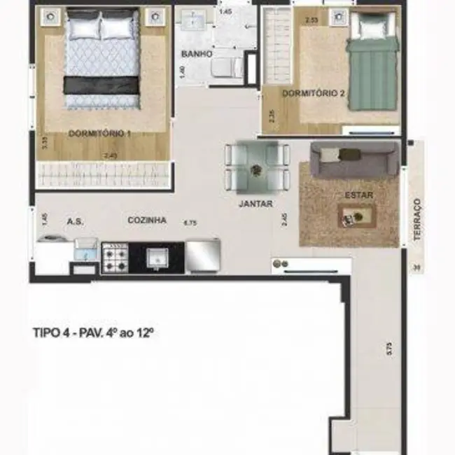 Foto 2 de Apartamento com 1 quarto à venda e para alugar em Santa Teresinha, São Paulo - SP