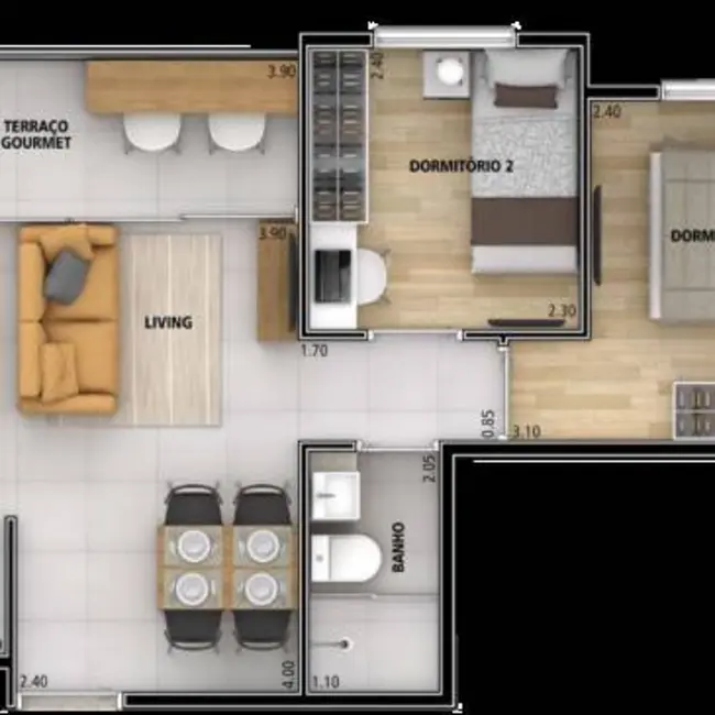 Foto 2 de Apartamento com 100 quartos à venda e para alugar, 1302m2 em Carandiru, São Paulo - SP