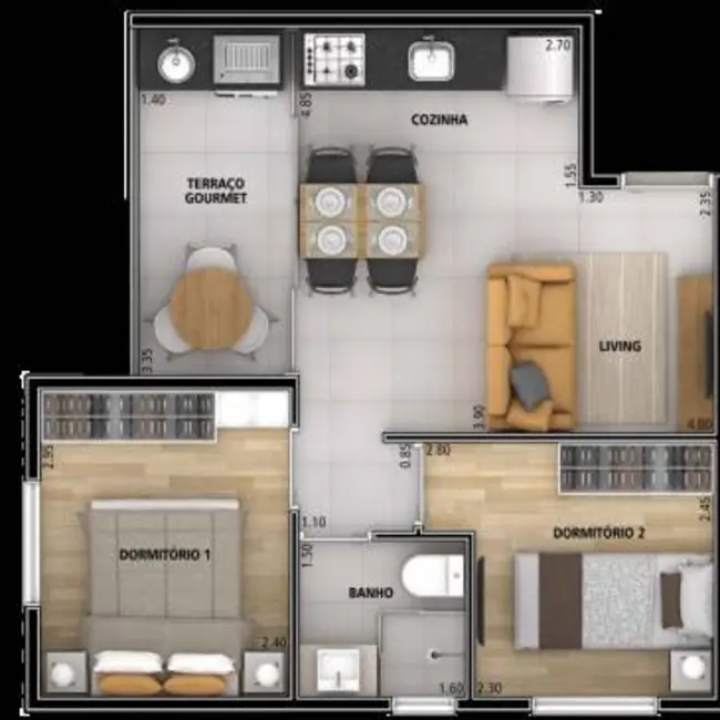 Foto 6 de Apartamento com 100 quartos à venda e para alugar, 1302m2 em Carandiru, São Paulo - SP