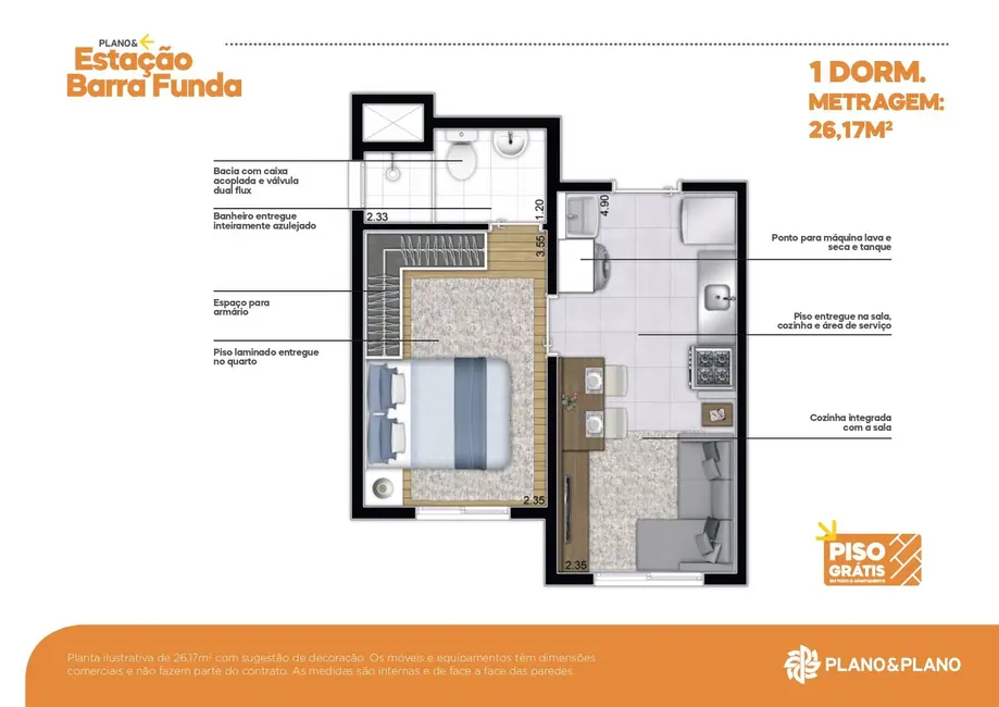 Foto 9 de Apartamento com 1 quarto à venda e para alugar em Barra Funda, São Paulo - SP