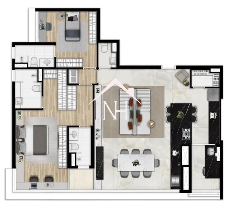 Apartamento com 3 quartos à venda, 116m2 em Vila Mariana, São Paulo - SP - imagem 4 Foto 4 de Apartamento com 3 quartos à venda, 116m2 em Vila Mariana, São Paulo - SP